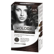 Load image into Gallery viewer, Kolora, Permanent Hair Color, 4.15 Chocolate Brown