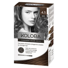Load image into Gallery viewer, Kolora, Permanent Hair Color, 4.3 Mocha Brown