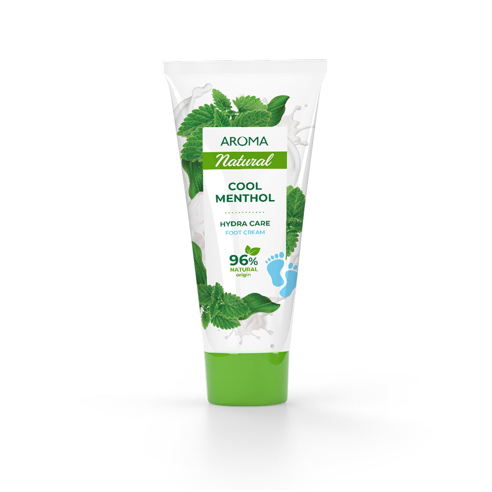 Aroma Natural Foot Cream, Cool Menthol/2pack