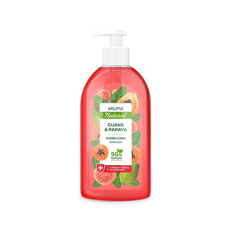 Aroma Natural Liquid Soap, Guava & Papaya Refreshing 500ml