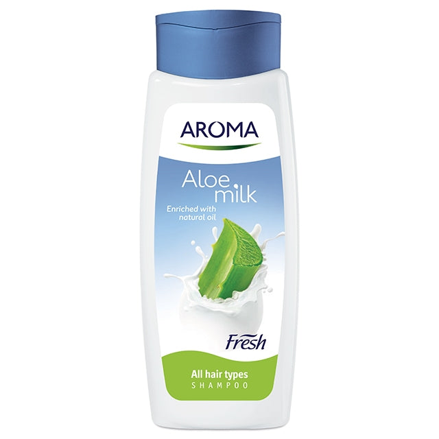 Aroma Fresh Shampoo, Aloe Milk For All Hair Types  400ml