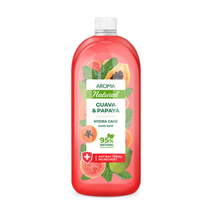 AROMA NATURAL Liquid soap Guava&Papaya  Refreshing (refill) 900 ml