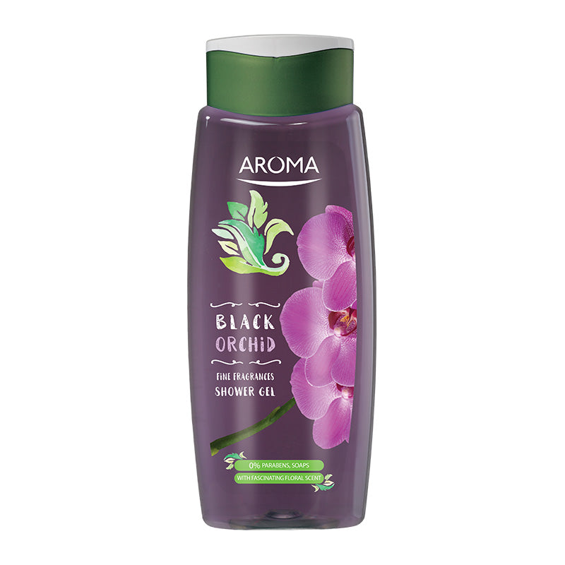 Aroma Natural Shower Gel, Black Orchid  Fine Fragrances  400 ml