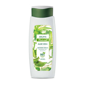Aroma  Natural Shower Cream, Aloe Vera / Nourishing Care 400 ml