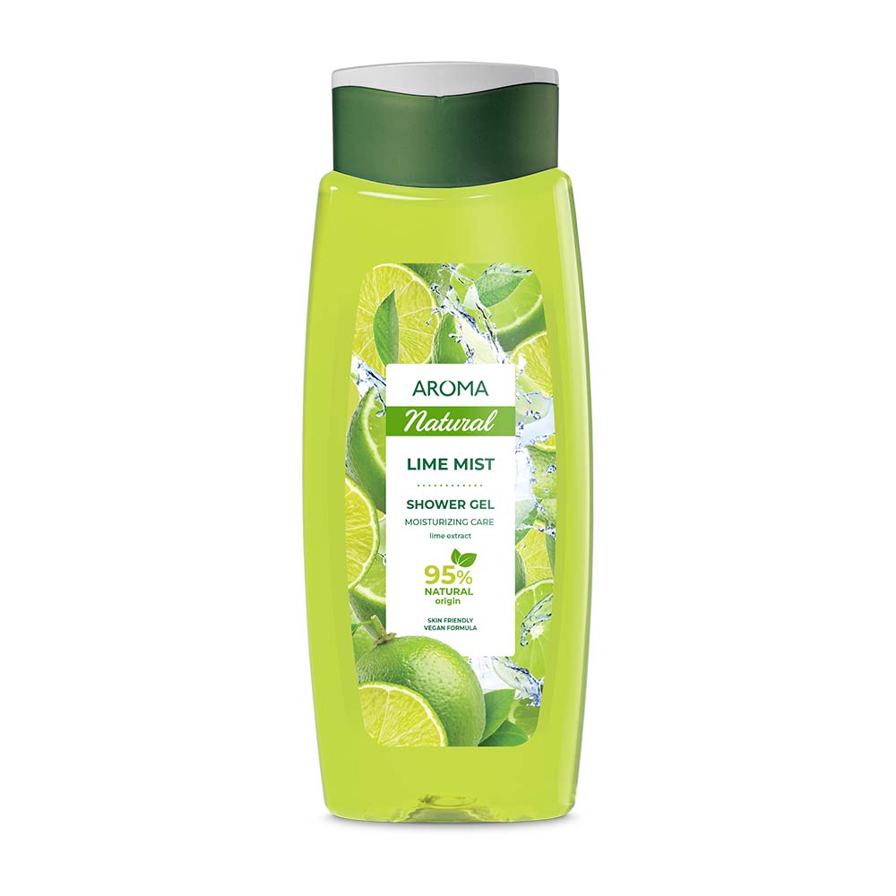 Aroma Natural Shower Gel, Lime Mist Moisturizing Care 400 ml