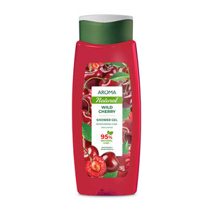 Aroma Natural Shower Gel, Wild Cherry Moisturizing Care  400 ml