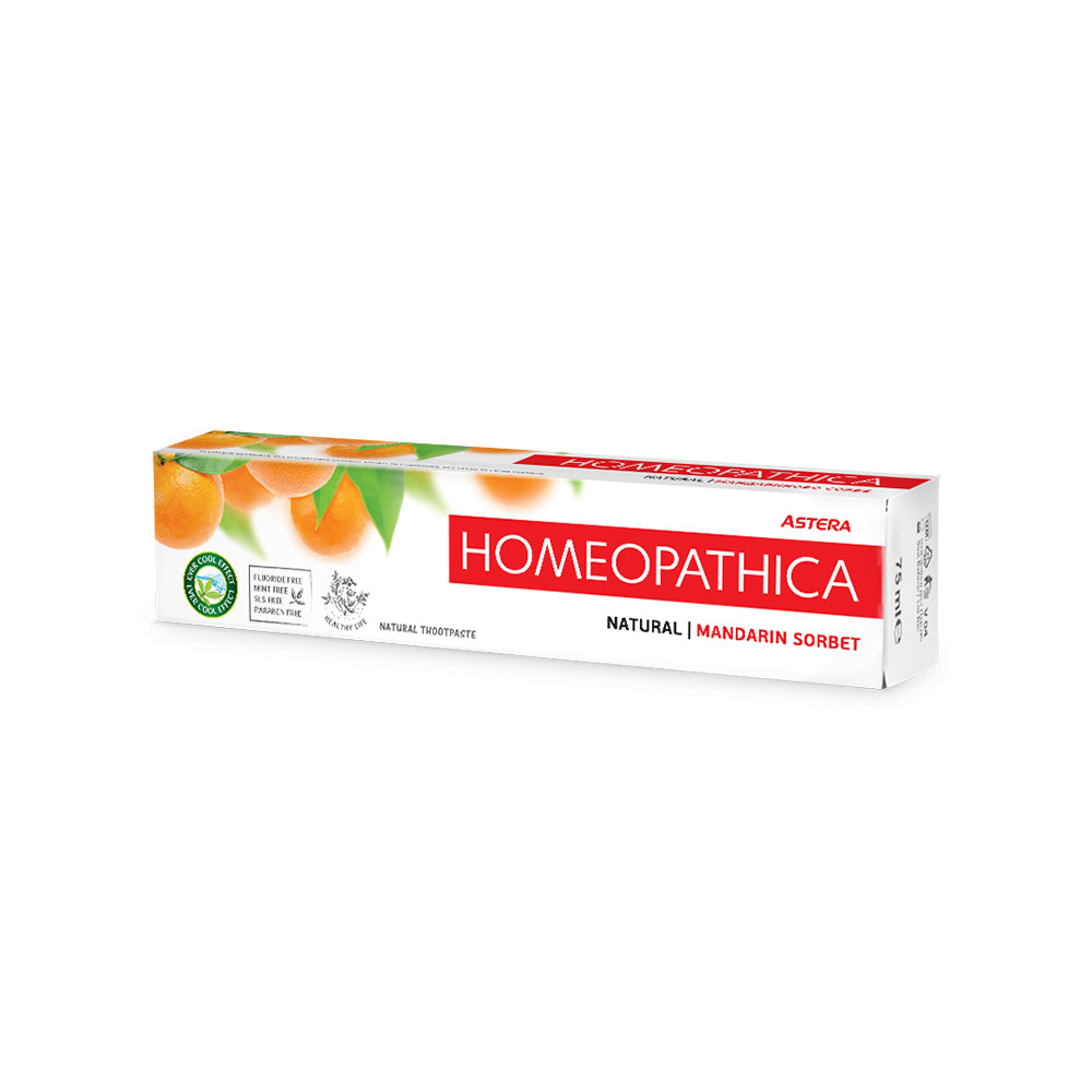 ASTERA HOMEOPATHICA Toothpaste Natural Mandarin Sorbet 75 ml