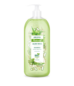 Aroma Natural  Shampoo, Green Apple For Frequent Use 900ml