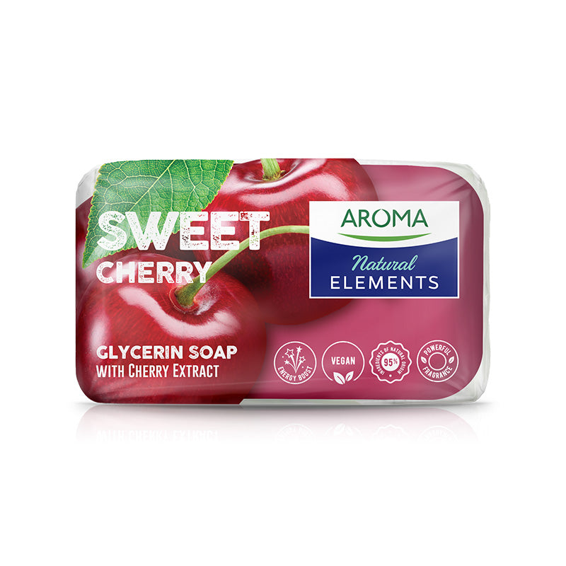 Aroma Natural Elements / Glycerin Sweet Cherry Toilet Soap  100g/6pack