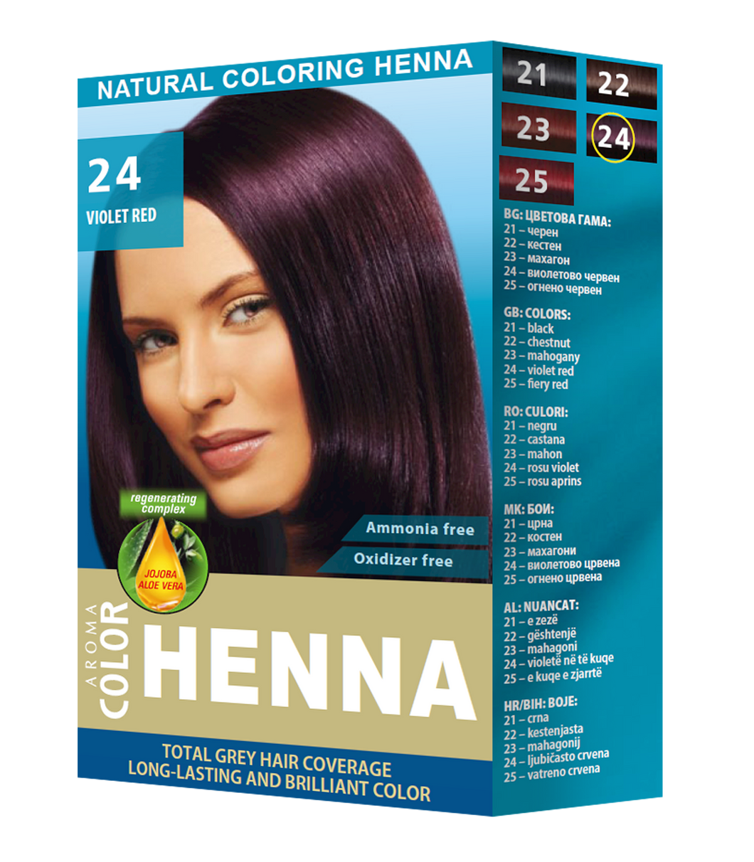 Aroma Color HENNA, 24 VIOLET RED