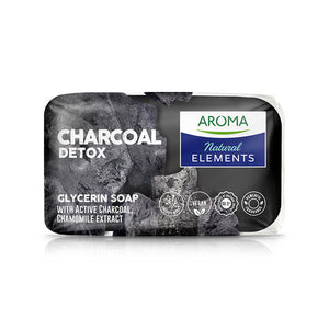 Aroma Natural Elements / Glycerin Charcoal Detox Toilet Soap 100mg/6pack