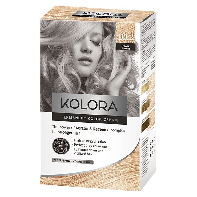 Kolora, Permanent Hair Color, 10.2 Pearl Blonde