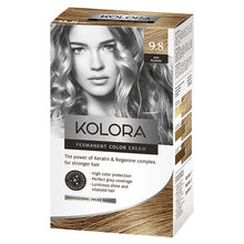 Load image into Gallery viewer, Kolora, Permanent Hair Color, 9.8 Ash Blonde
