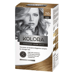 Kolora, Permanent Hair Color, 7.0 Natural Blonde