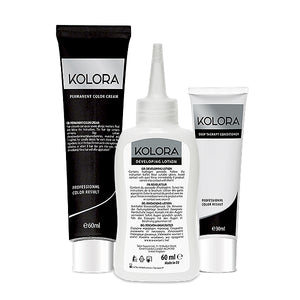 Kolora, Permanent Hair Color, 1.0 Intense Black